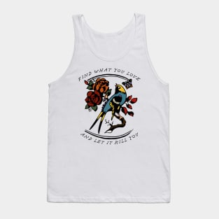 Find What You Love Vintage Bird Tattoo Style Tank Top